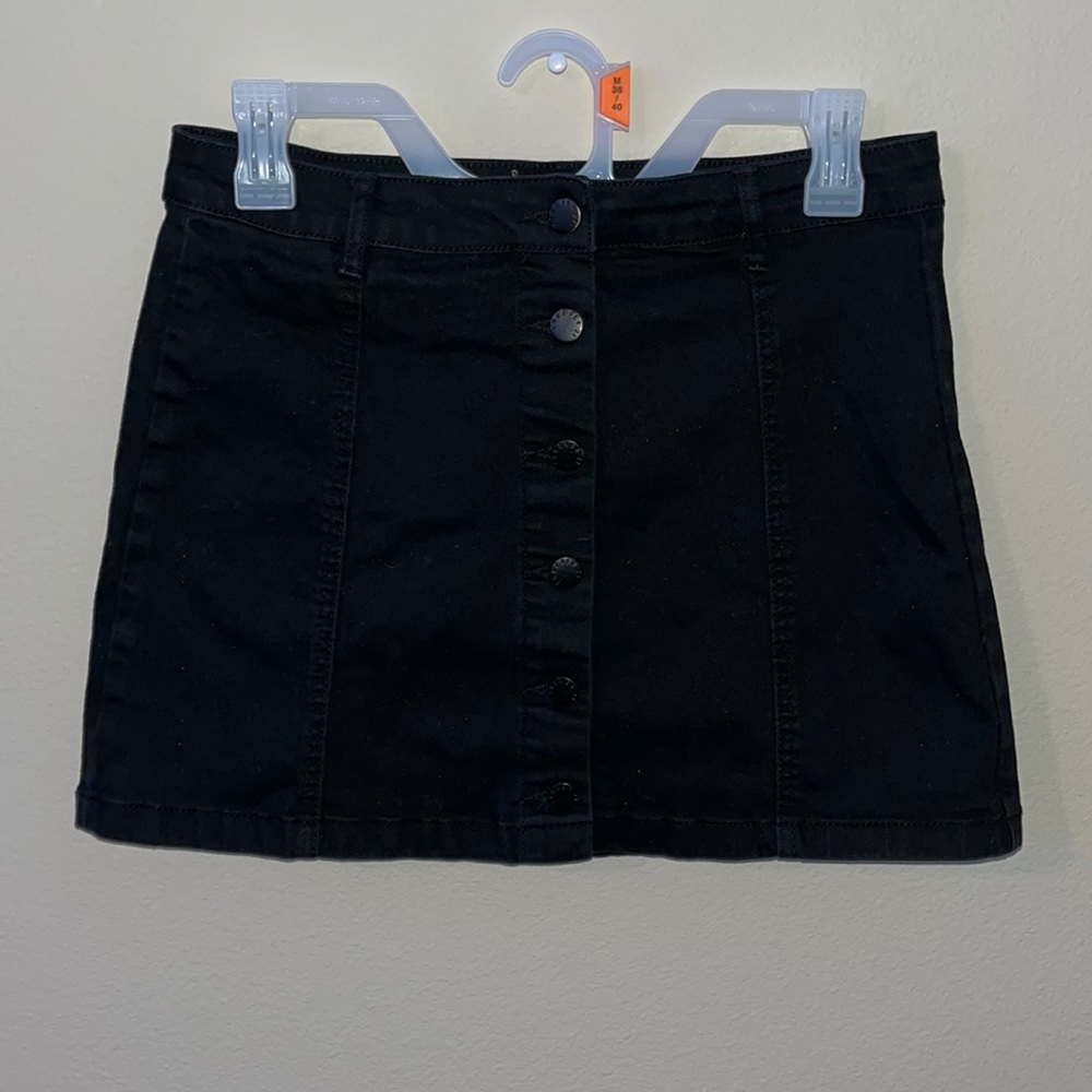 Black Button Up Skirt